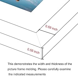 BESCRCL 8x10 Picture Frame Grey Set of 6, Display