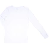 Maevn BESTEE Women's Basic Long Sleeve Under Scrub Tee (Medium, White)