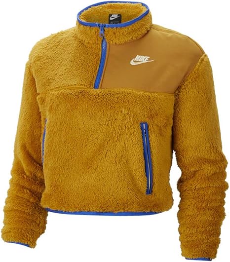 nike sherpa fleece crop top