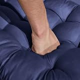 DKIEI Thicken Sun Lounger Cushion 160x50x8cm Blue Anti-Slip Straps view 7