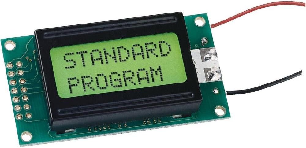 LCD dot matrix module12H REF EV Character size 8 x 2 Character height 5 mm