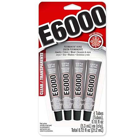 Eclectic E6000 Kleber Mehrzweck selbstklebend 4/pkg-.18oz transparent