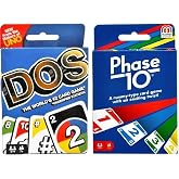 Mattel Dos and Phase 10 Card Game, Combo Pack of 2