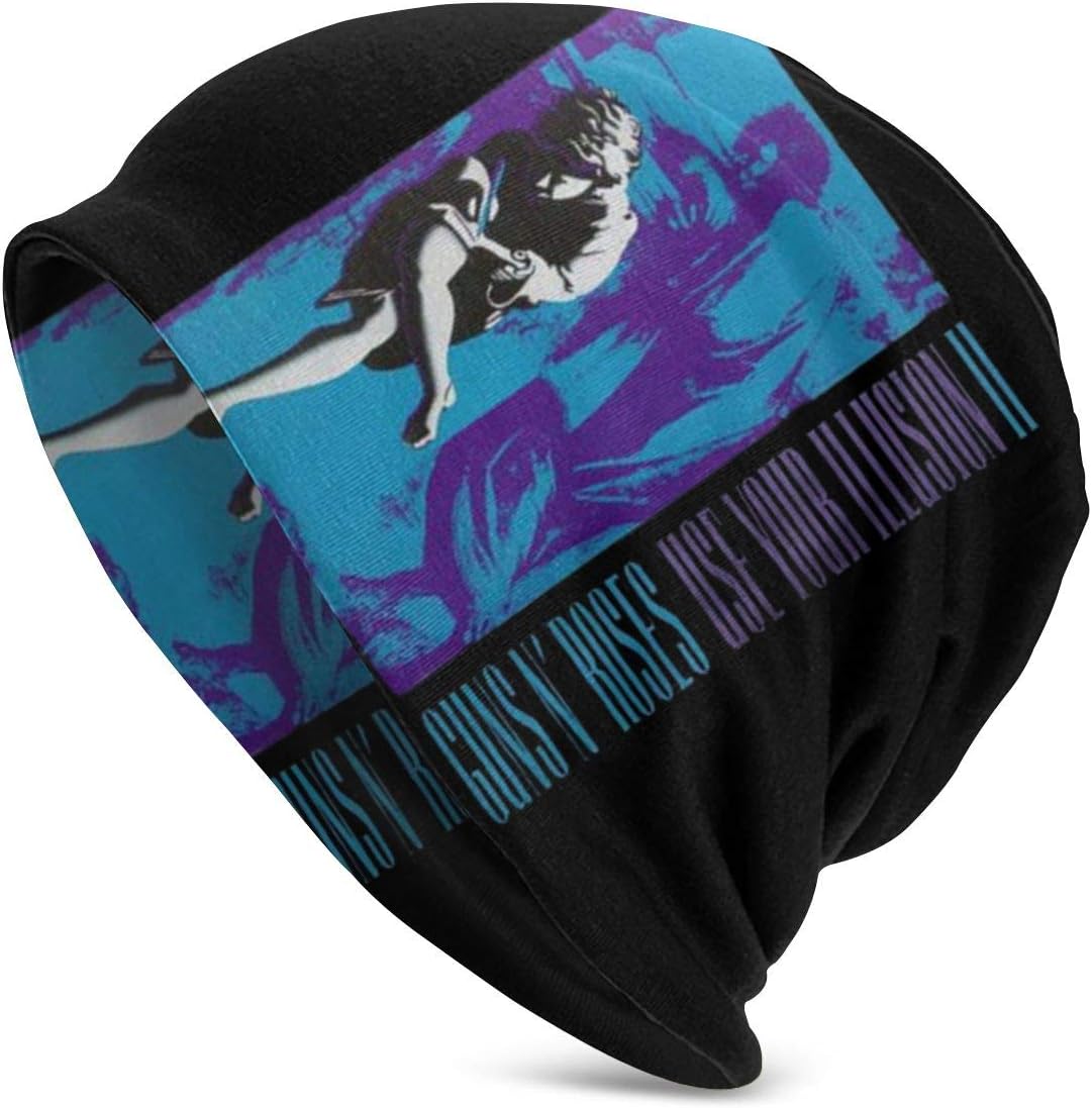 Slouchy Beanie for Men/Women Guns N' Roses Use Your Illusion II Baggy Skull Ski Folded Cap Knit Hat