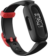 Fitbit Ace 3 Activity Tracker Kids Black Red Animated Faces 8 Day Battery Water