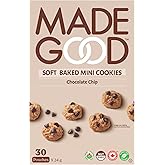 MadeGood Soft Baked Cookies, Chocolate Chip, 24g (30 Packs) Gluten Free Snacks