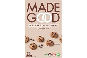 MadeGood Soft Baked Cookies, Chocolate Chip, 24g (30 Packs) Gluten Free Snacks