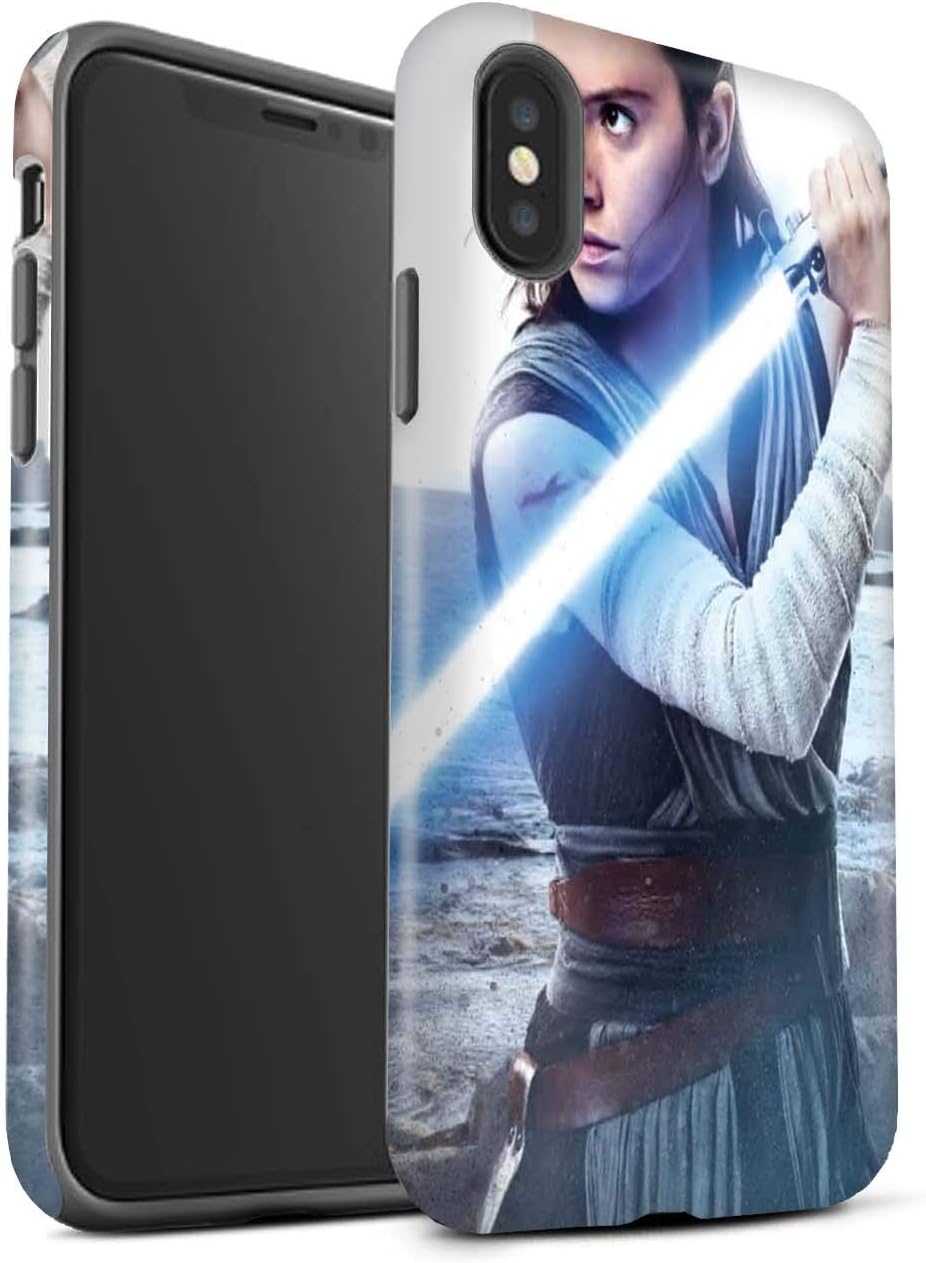 Matte Phone Case for Apple iPhone XS Max Star Wars Resistance Heroes Rey Design Matt Tough Shock Proof Bumper Cover