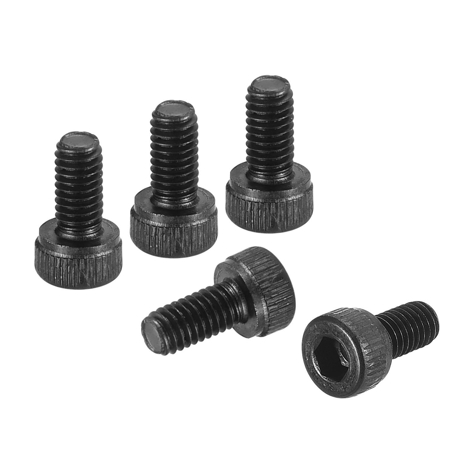 DTGN M3-0.5x6 Socket Head Cap Screws Bolts - 100Pack - Good for Road Bicycle, Mountain Bike, Auto, Motorcycle - Carbon Steel Hex Head Metric Screws, Black