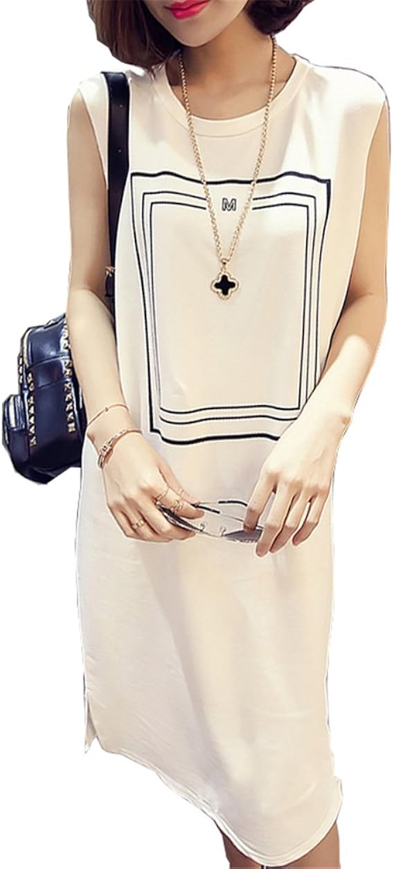 Amazon Co Jp マイタンス Myタンス 韓風 清楚系 森ガールっぽい レディース 春夏 ノースリーブ お嬢さん カジュアル スウィート 丸ネック デコルテ ワンピース 大きいサイズ2色３サイズ 服 ファッション小物