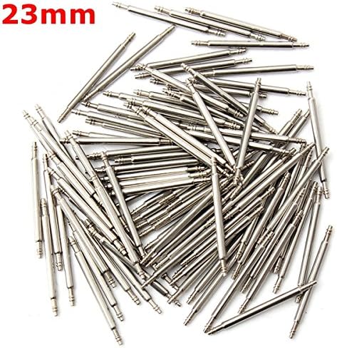 100pcs 23mm Stainless Steel Watch Band Spring Bars Strap Link Pins