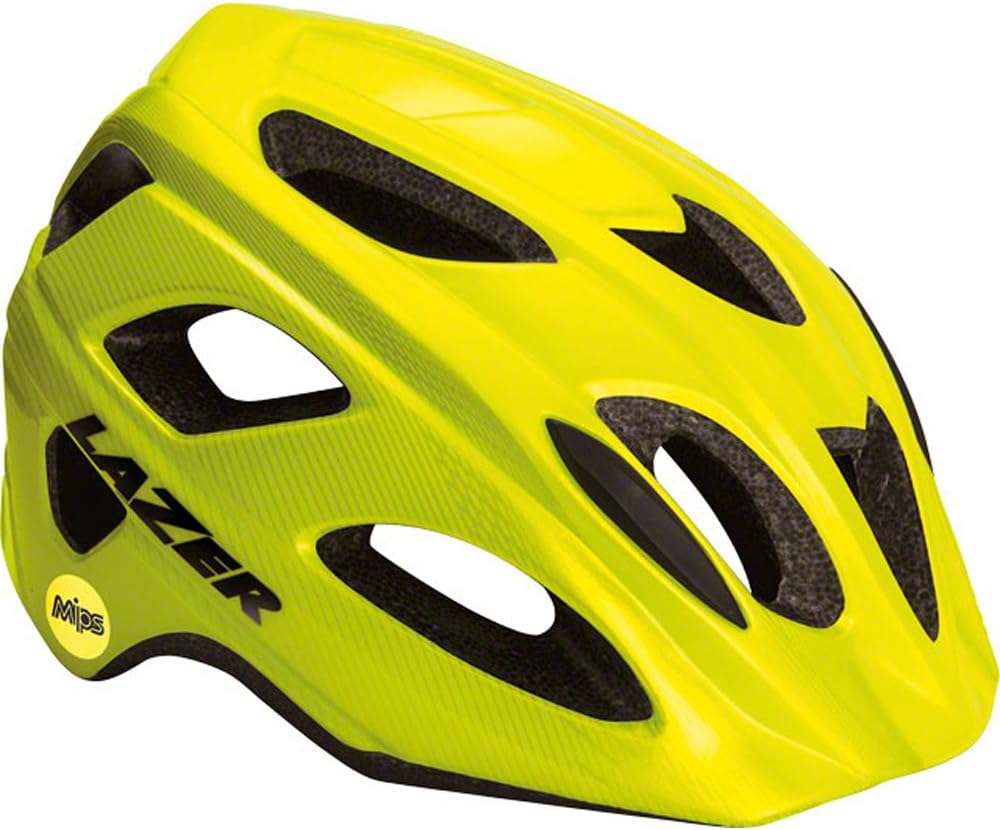 Lazer Beam MIPS Helmet: Flash Yellow, LG