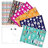 60 Postcards - Tribal Thank You - 6 Different Images