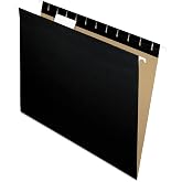 Pendaflex Recycled Hanging Folders, Letter Size, Black, 1/5 Cut, 25/BX (81605)