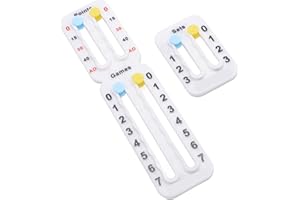 Tennis Score Keeper for Racket and Paddle, Small Score Board Portable Tennis Scorekeeper for Recording Points Games