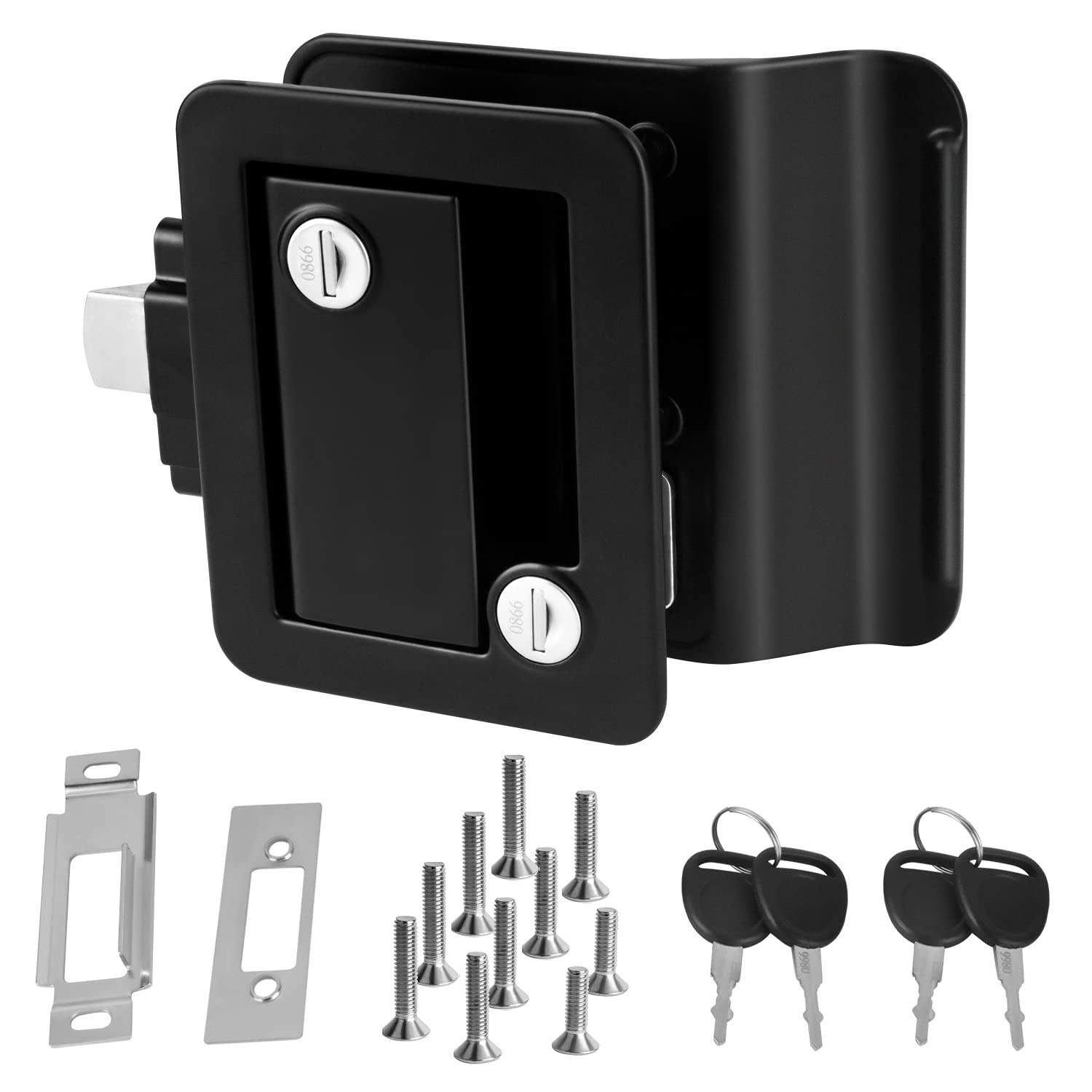 Buy SJPLZQC RV Door Lock with Paddle Deadbolt Travel Trailer Entry Door