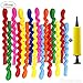48-Inch Long Spiral Balloons with Pump , 100 Pack Assorted for Parties, Birthdays, Clowns, and Events decoration