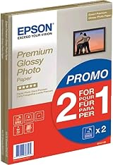 Epson Premium Glossy Photo Paper A4 30 Sheets 255gsm 2 for 1