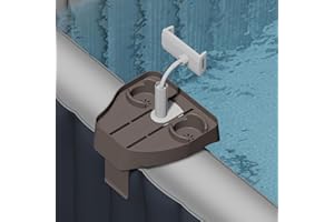 POOLCOMFT 3-in-1 Adjustable Hot Tub Tray Table with Cup Holder Phone Holder, Fits for Outdoor Inflatable Pools/Spas Caddy Drink Tray, Must Have Hottub Accessories for Adults