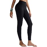 RUNNING GIRL No Front Seam Leggings for Women 25" Inseam, High Waisted Seamless Buttery Soft Yoga Pants