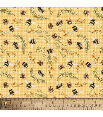 Amazon.com: Honey Bee Farm Flying Bees on Wood Texture BEE