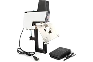 BAZARGAME Electric Stapler,106 Auto Electric Stapler Automatic Saddle Binder Machine, Heavy Duty Flat and Book Binding Machine, Automatic Saddle Binding Machine 2-50 Sheet 110V, Black