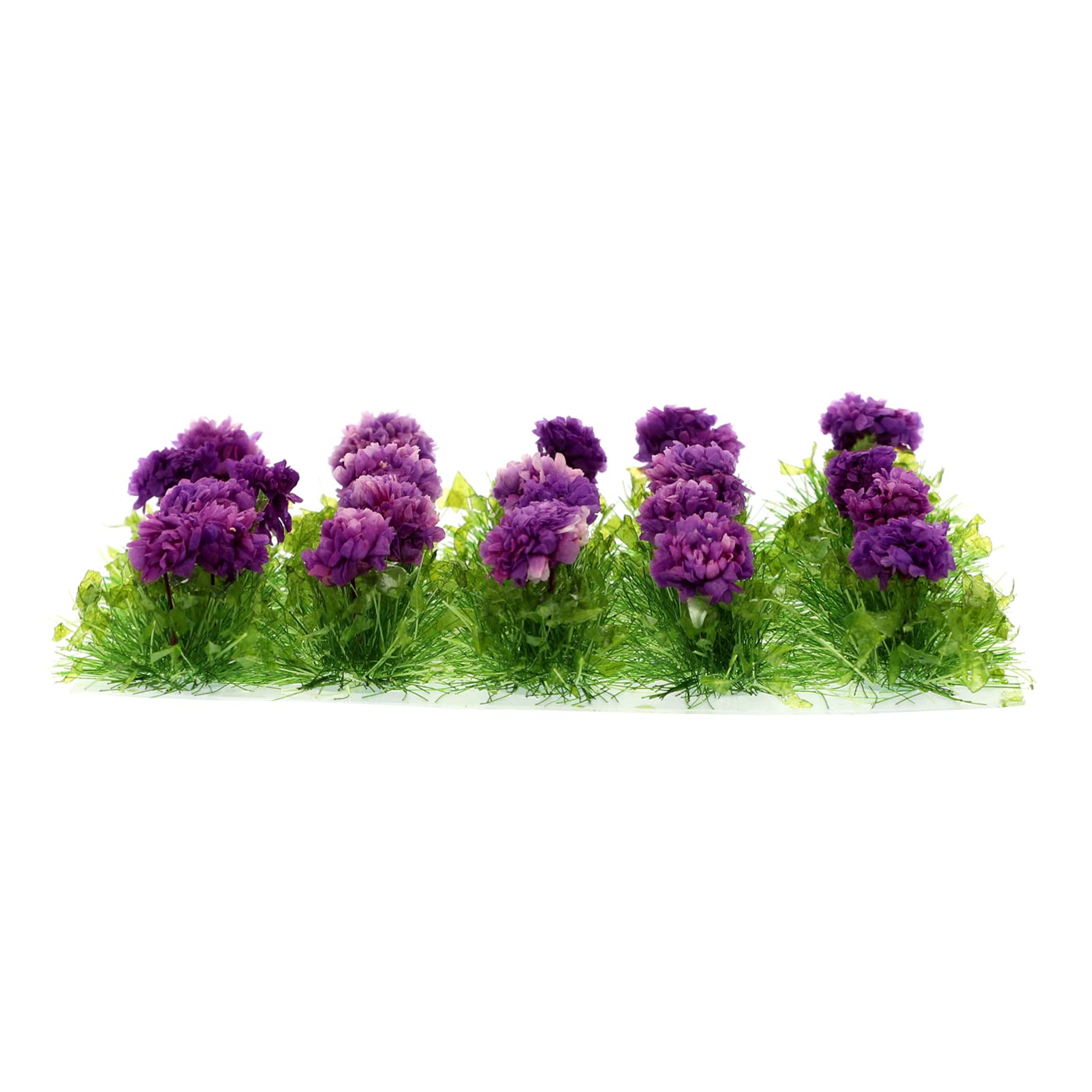 DOITOOL Static Grass Tufts Cluster: Miniature Vegetation Groups for Model Train Railroad Scenery Mini House Ornament
