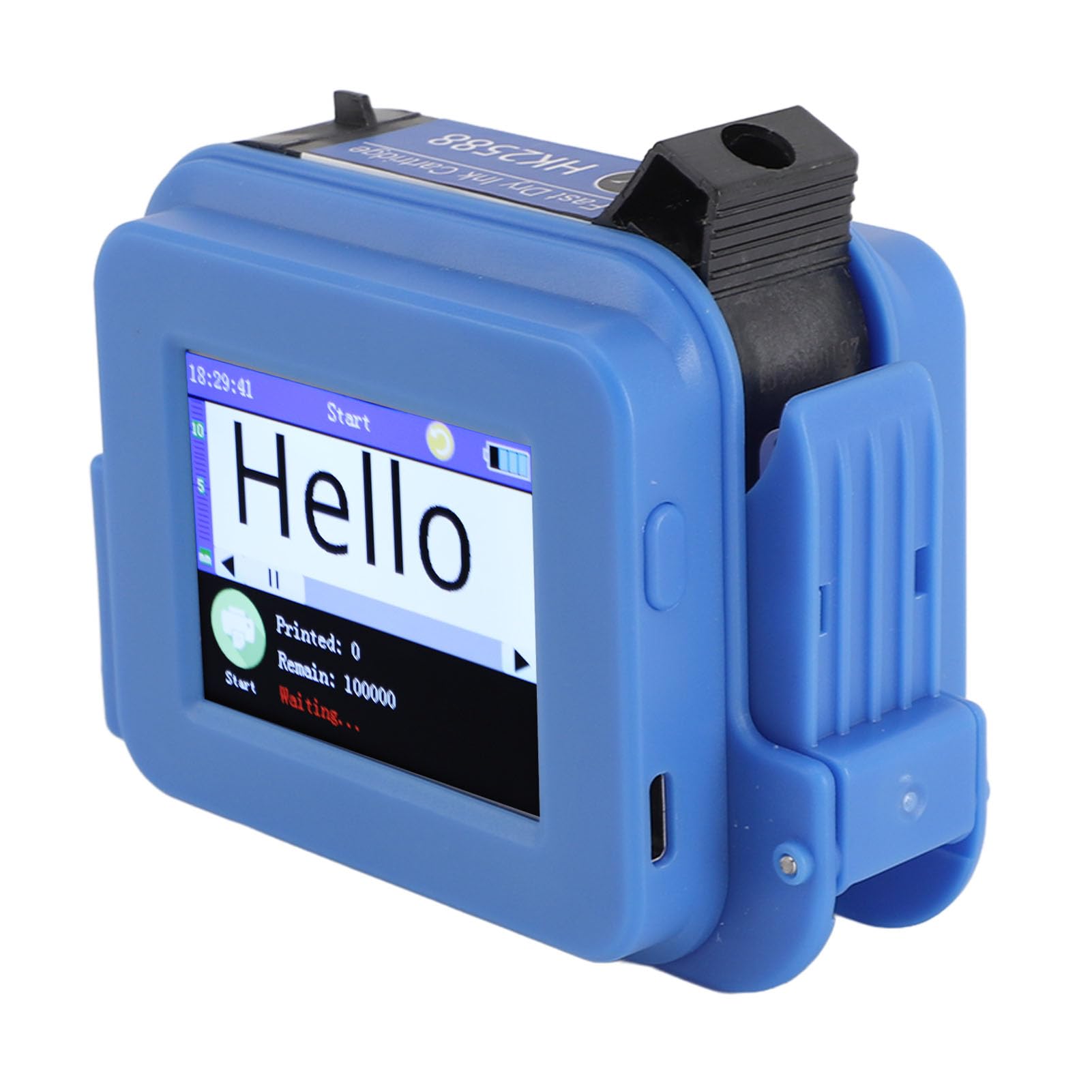 Yunir Handheld Inkjet Printer for Any Adjustable Printing Height Pocket Inkjet Printer, with Fast Drying Ink, for QRCode Barcode Production Date Time Logo Batch Number Print