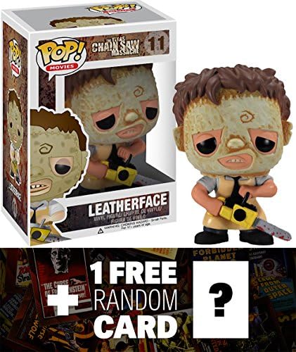 Leatherface: Funko POP! Horror Movies x Texas Chainsaw Massacre Vinyl Figure + 1 FREE Classic Sci-fi & Horror Movies Trading Card Bundle [27616]