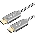 CableCreation Micro USB to USB C Cable 3.3FT, Braided USBC to MicroUSB OTG 480Mbps Cord for Wall Chargers, MacBook Pro Air Galaxy S22 S21 S20 S10 Pixel 5/4/3/2 & More, 1M Space Gray