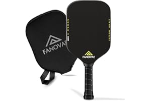 Fanovae Pickleball Paddles, USAPA Approved Carbon Fiber/Fiberglass Surface Pickleball Set of 2/1 with Bag/Cover, Pickle Ball Paddle Set ​for Men Women