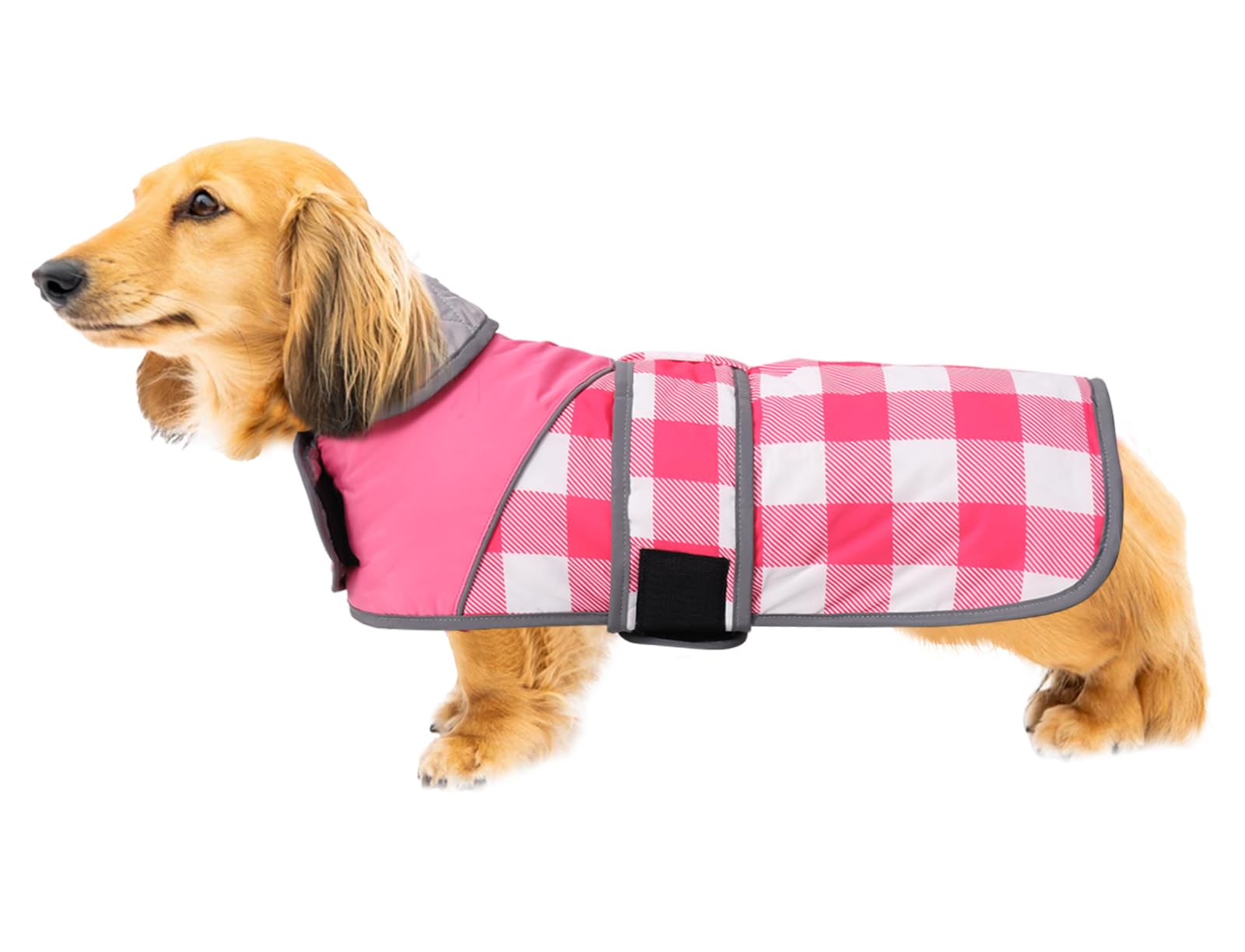 WaterproofWarmThermalQuiltedDachshundCoat,OutdoorDogApparel,DogCoatsWaterproof,Warm Coats & Jackets for Dogs withHarness Hole,Dog Clothes for Small Medium Large Dogs,Dog Winter Coat for dachshund Coat