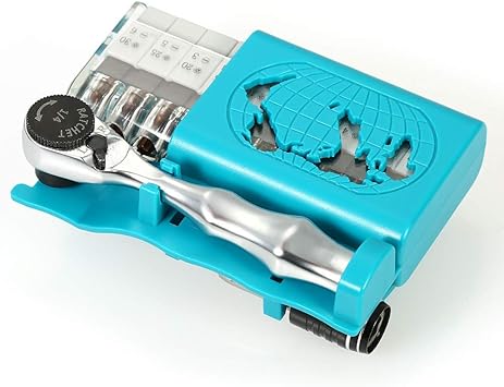 Amazon Co Jp 12個のミニラチェットレンチ フィリップススロット付き六角トルクスビット1 4 ドライブを備えたクローズクォーターラチェットドライバーダブルエンドビットセット スポーツ アウトドア