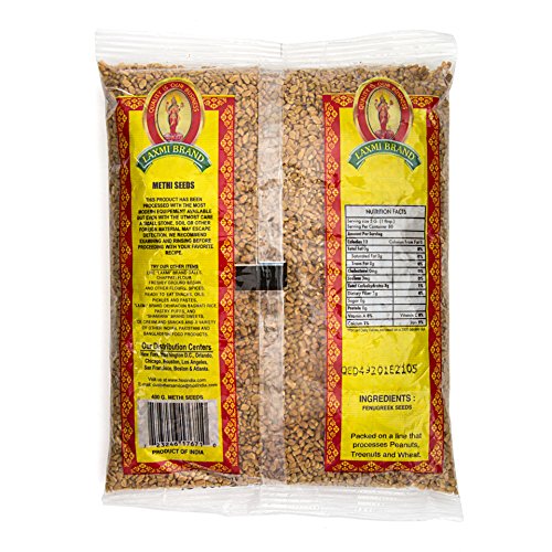 Laxmi Traditional Indian Spices - Methi Seeds (Fenugreek Seeds), 14oz - Image 3