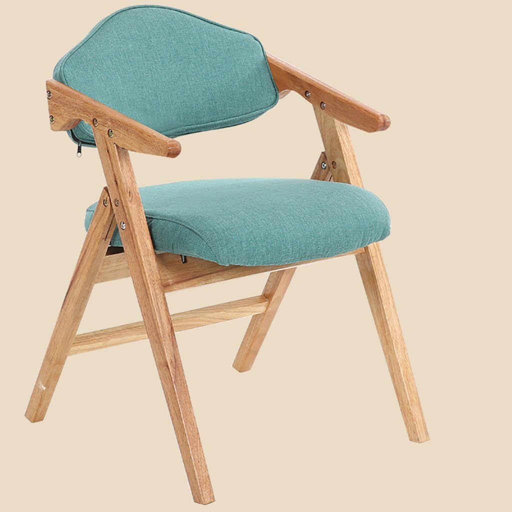 folding chair foldable chair Wooden Folding Chair Dining Chair Modern Simple Single Chair Chair Armrest Desk Back Chair Computer Chair chairs folding (Color : 3#)