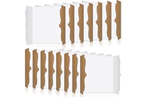 Censen 30 Pcs Trifold Display Board Poster Tri Fold Presentation Board Corrugate Posterboard Large 12 x 20 Inches Project Board Cardboard for Science Fair School Business Office (White)