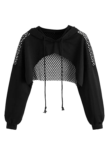 SweatyRocks Women's Casual Solid Cut Out Front Long Sleeve