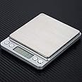 Mini Pocket Gram Scale for Jewelry Digital Food Kitchen Scale 2000 by 0.1g with Tare and Calibration Weight Scale, School Travel Jewelry Pocket Gram Scale, Kitchen Scale