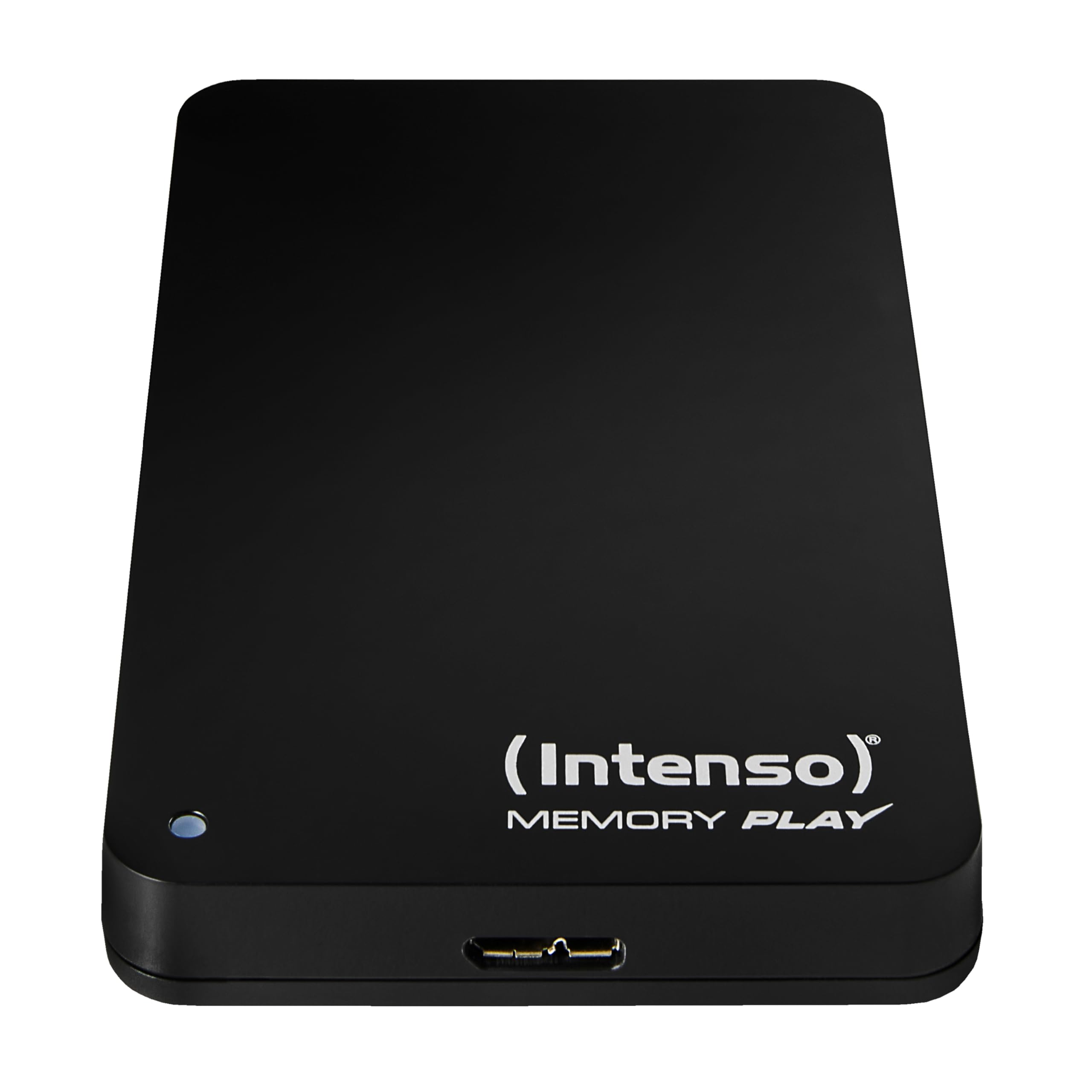 Intenso 6021480 Memory Play Portable Hard Drive 2TB Portable External TV Hard Drive - 2.5 Inch 5400 rpm 8MB Cache USB 3 with TV Mount Black