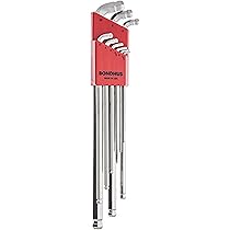 Bondhus 16799 9 PC Stubby Ball End Tip Hex Key L-Wrench Set