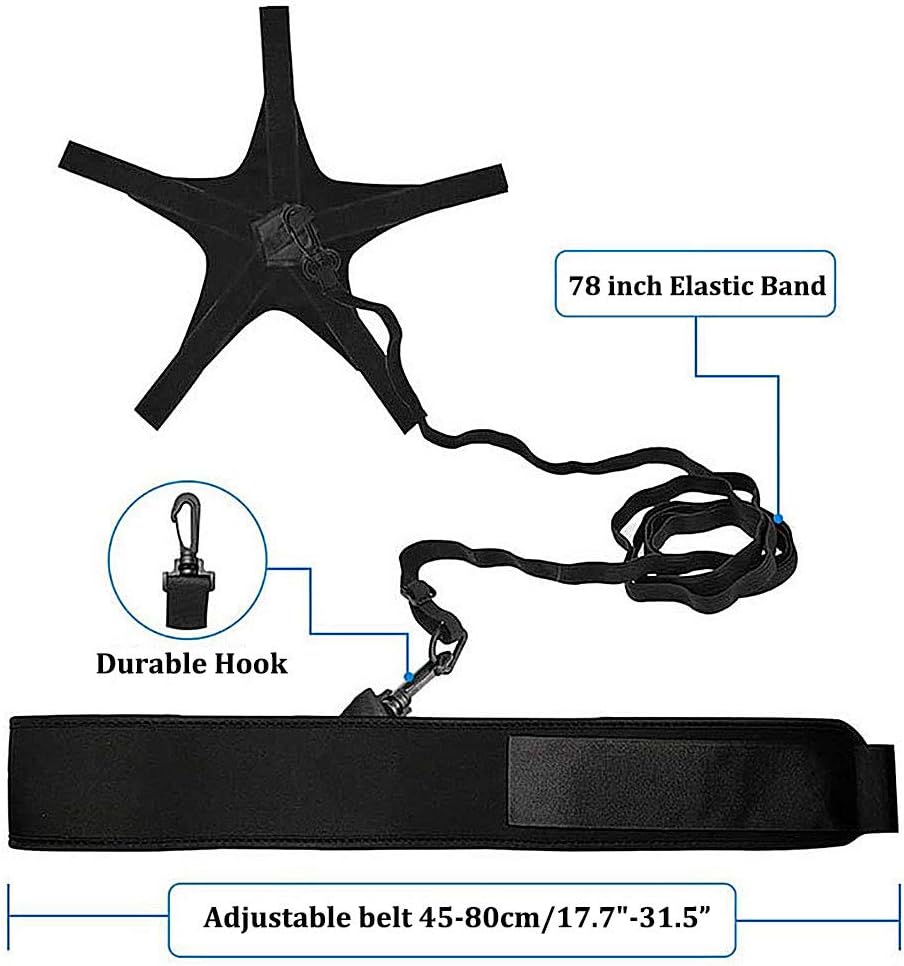 Volleyball Training Equipment, Elastic Volleyball Resistance Belt with 2 Volleyball Training Aid, Adjustable Waist Belt & Cord Length for Practicing Serving, Arm Swing Passing, Agility Training : Sports & Outdoors
