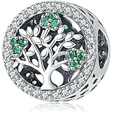 Annmors 925 Sterling Silver Charms, Animal Flower Plant Nature Bead Dangle Spring Pendant for Women Easter St. Patrick Holiday Jewelry Gift