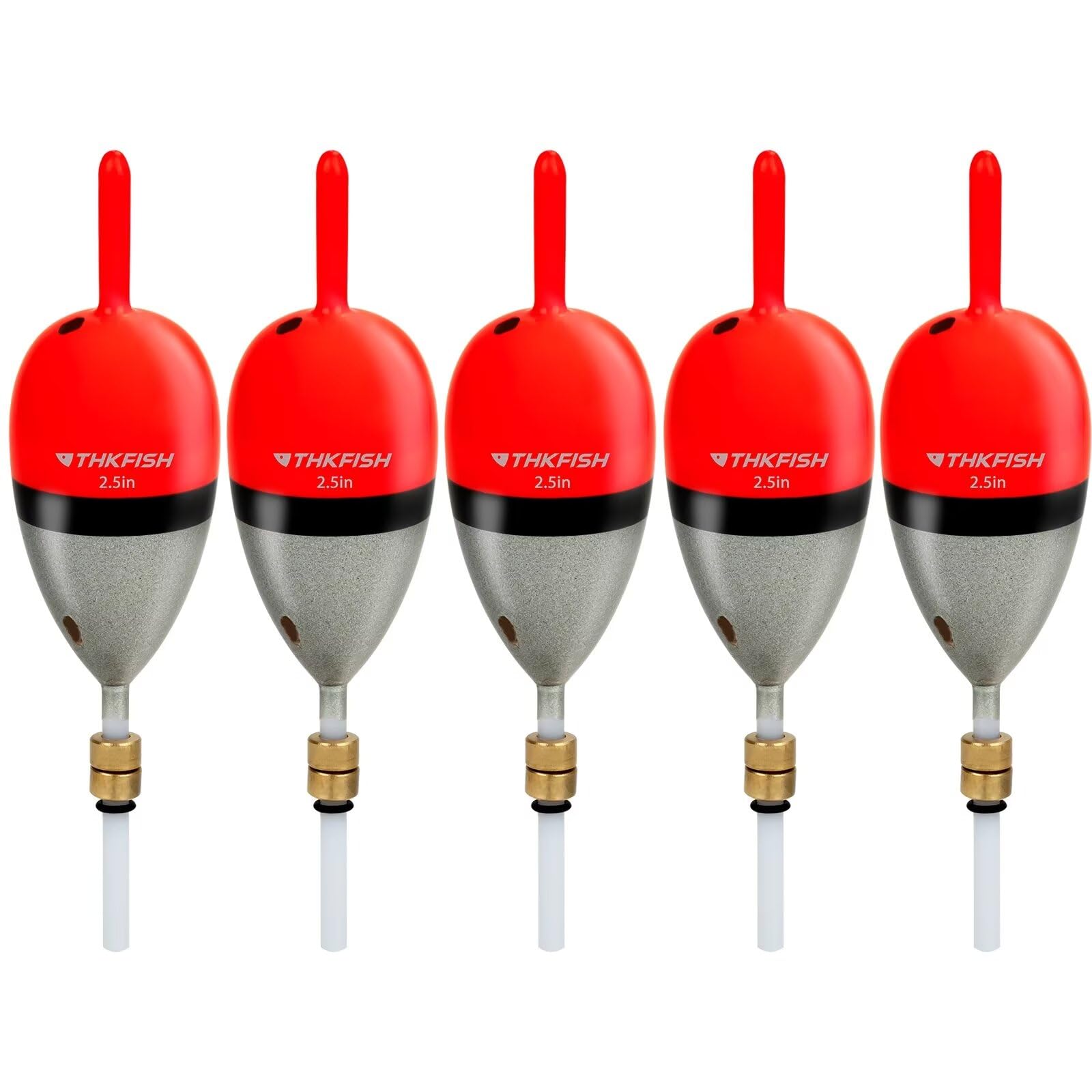 THKFISH Fishing Floats Bobbera Slip Bobber for Crappie Balsa Bobbers for Panfish,Walleye,Salmon Floatage 3/8oz(10g)