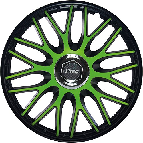 Buy Brand New car Trims set of 4 14'' Hubcaps / Trims ORDEN GREEN BLACK (15 inch) Online at