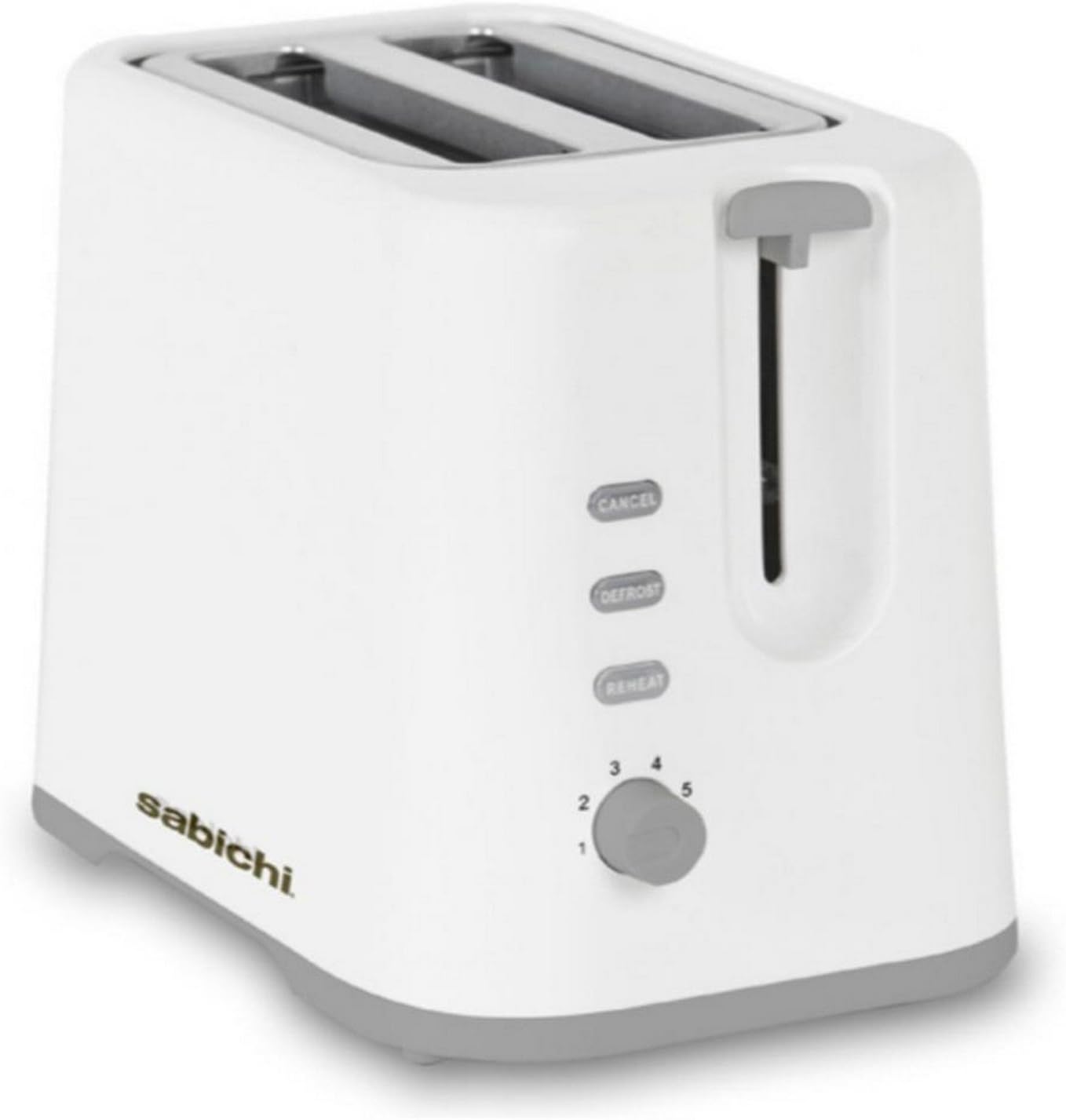 Sabichi 2 Slice Reheat Defrost Browning Control Bread Toaster With Crumb Tray