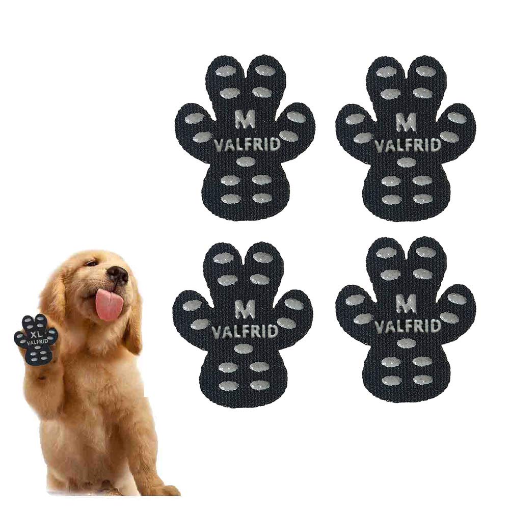 Photo 1 of VALFRID Dog Paw Protector Anti-Slip Grips to Keeps Dogs from Slipping On Hardwood Floors,Disposable Self Adhesive Resistant Dog Shoes Booties Socks Replacemen M 40 Pieces