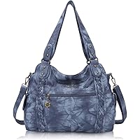 Bolso De Hombro Acolchado Para Mujer | Ligero Y Suave | Color Azul