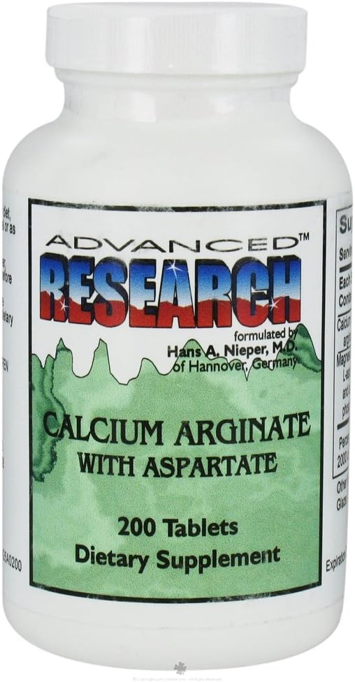 Advanced Research - Calcium Arginate with Aspartate - 200 Tablets