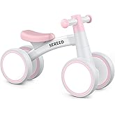 SEREED Baby Balance Bike for 1 Year Old Boys Girls 12-24 Month Toddler Balance Bike, 4 Wheels Toddler First Bike, First Birthday Gifts