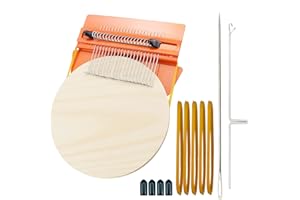 FYGAIN Speedweve Darning Mini Loom, Small Weaving Loom Tools for Mending Jeans, DIY Artful Patterns, Repair Holes on Fabrics (21 Hooks)